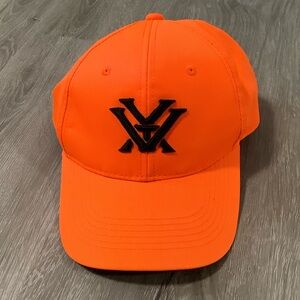Vortex neon orange & black adjustable SnapBack cap